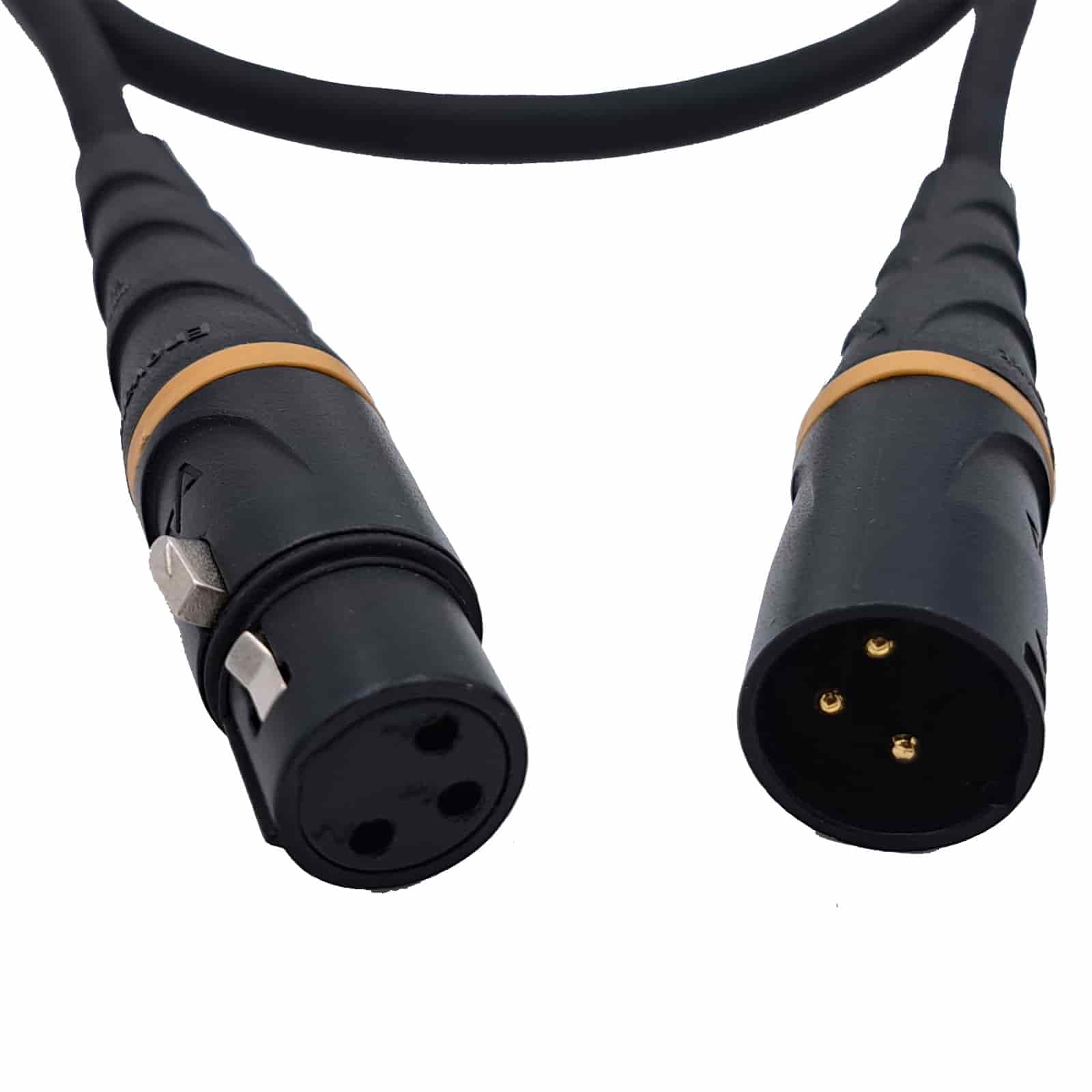 XLR 3 femelle / XLR 3 mâle – moulées